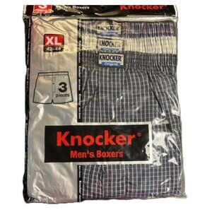 NEW Knocker pack of 3 Button Fly Boxer Shorts